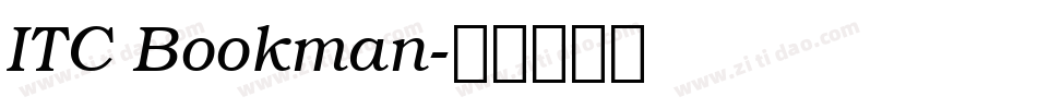ITC Bookman字体转换